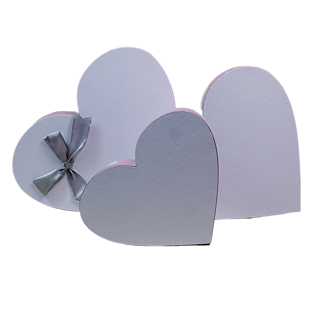 3 pcs Heart Shape Cardboard Gift Box