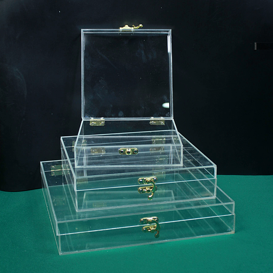 Booklet Acrylic Boxes with U Lock