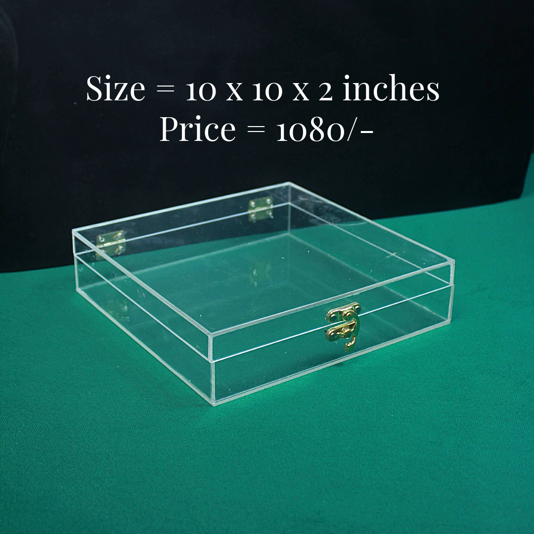 Booklet Acrylic Boxes with U Lock