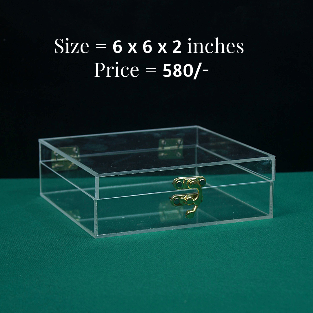 Booklet Acrylic Boxes with U Lock
