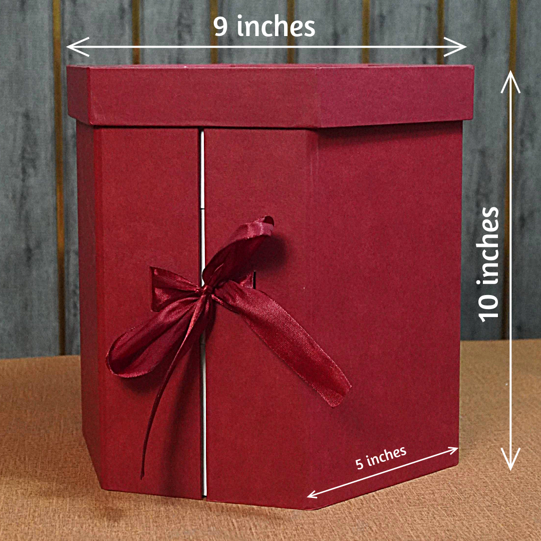 Hexagonal Rotating 3 Shelves Gift Box