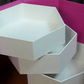 Hexagonal Rotating 3 Shelves Gift Box