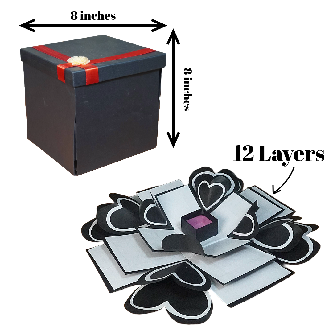 3 Layers Square Chocolate Gift Box
