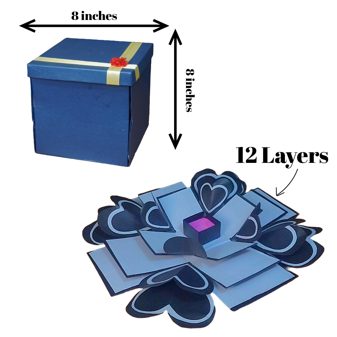 3 Layers Square Chocolate Gift Box