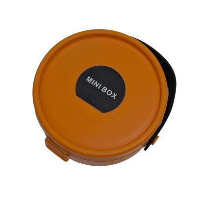Multi Color Round Mini Jewelry Organizer With Mirror