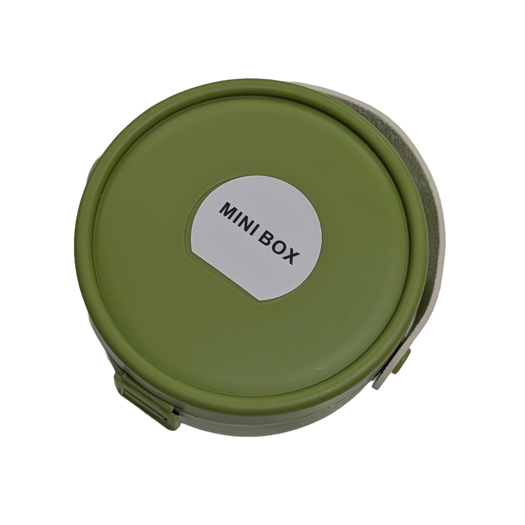 Multi Color Round Mini Jewelry Organizer With Mirror