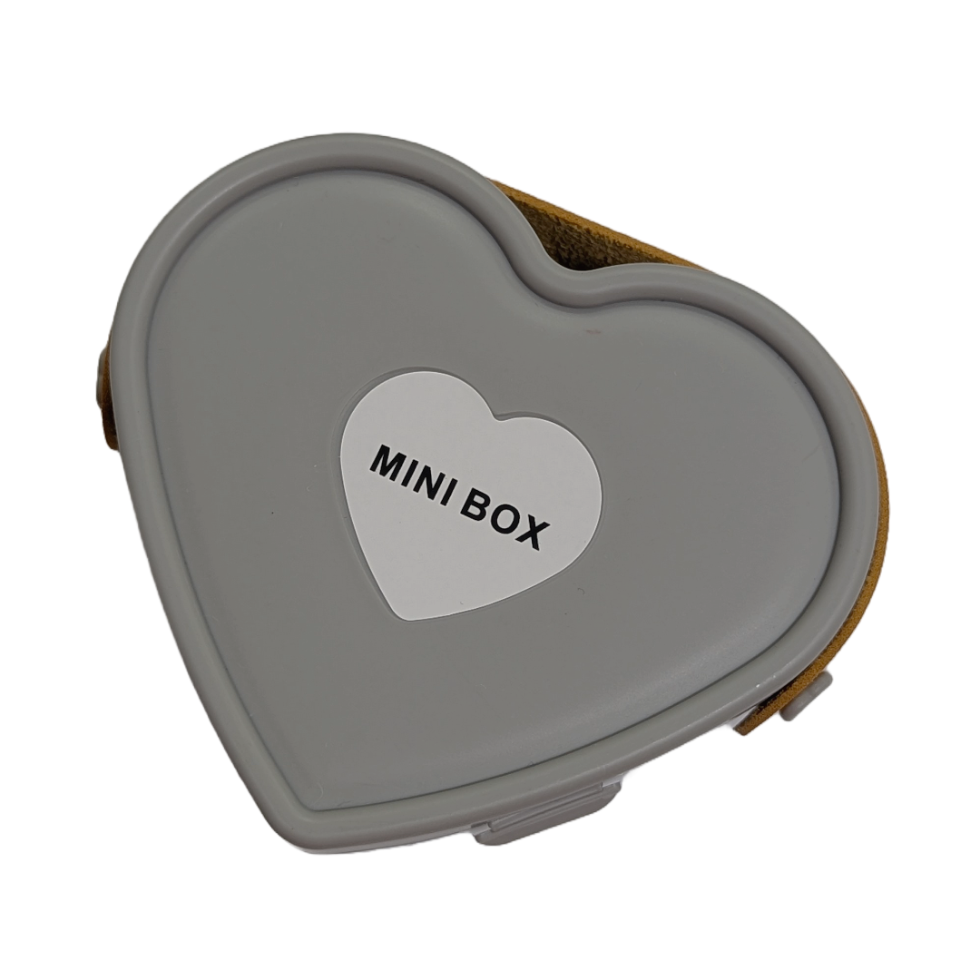 Multi Color Heart Mini Jewelry Organizer With Mirror