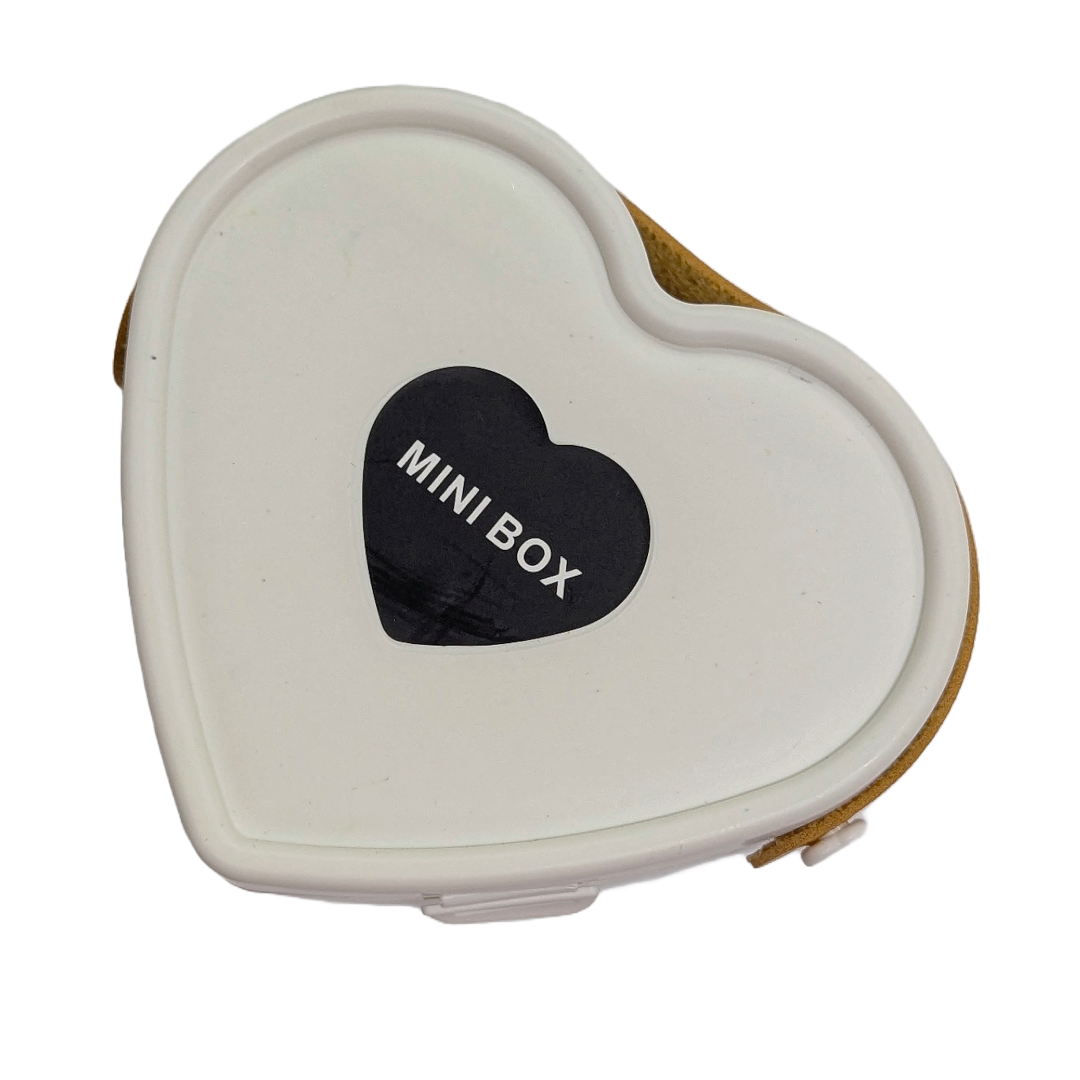 Multi Color Heart Mini Jewelry Organizer With Mirror