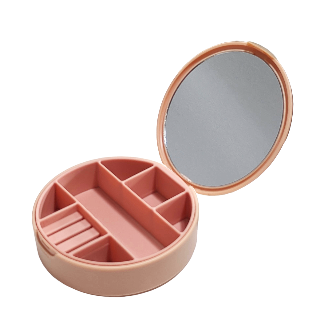 Multi Color Mini Jewelry Organizer With Mirror