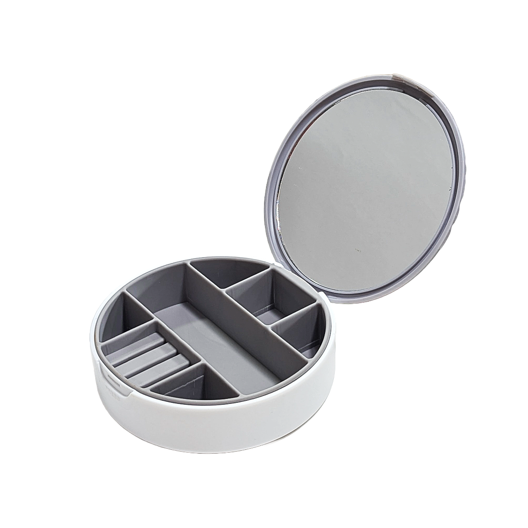 Multi Color Mini Jewelry Organizer With Mirror