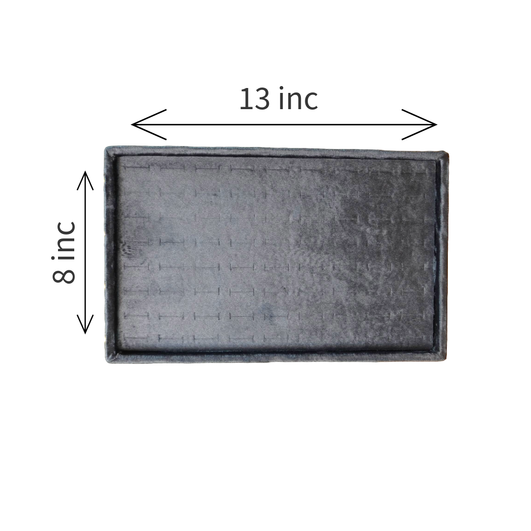 72 PIECES VELVET RING TRAYS
