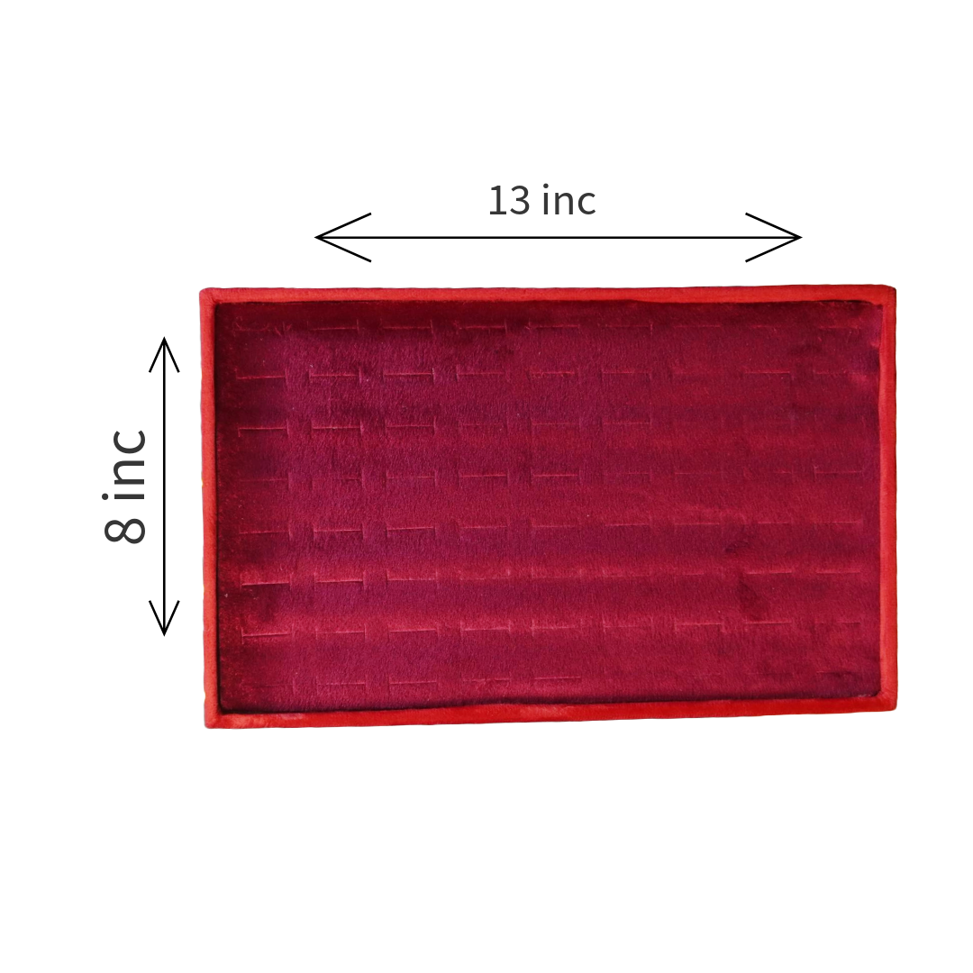 72 PIECES VELVET RING TRAYS
