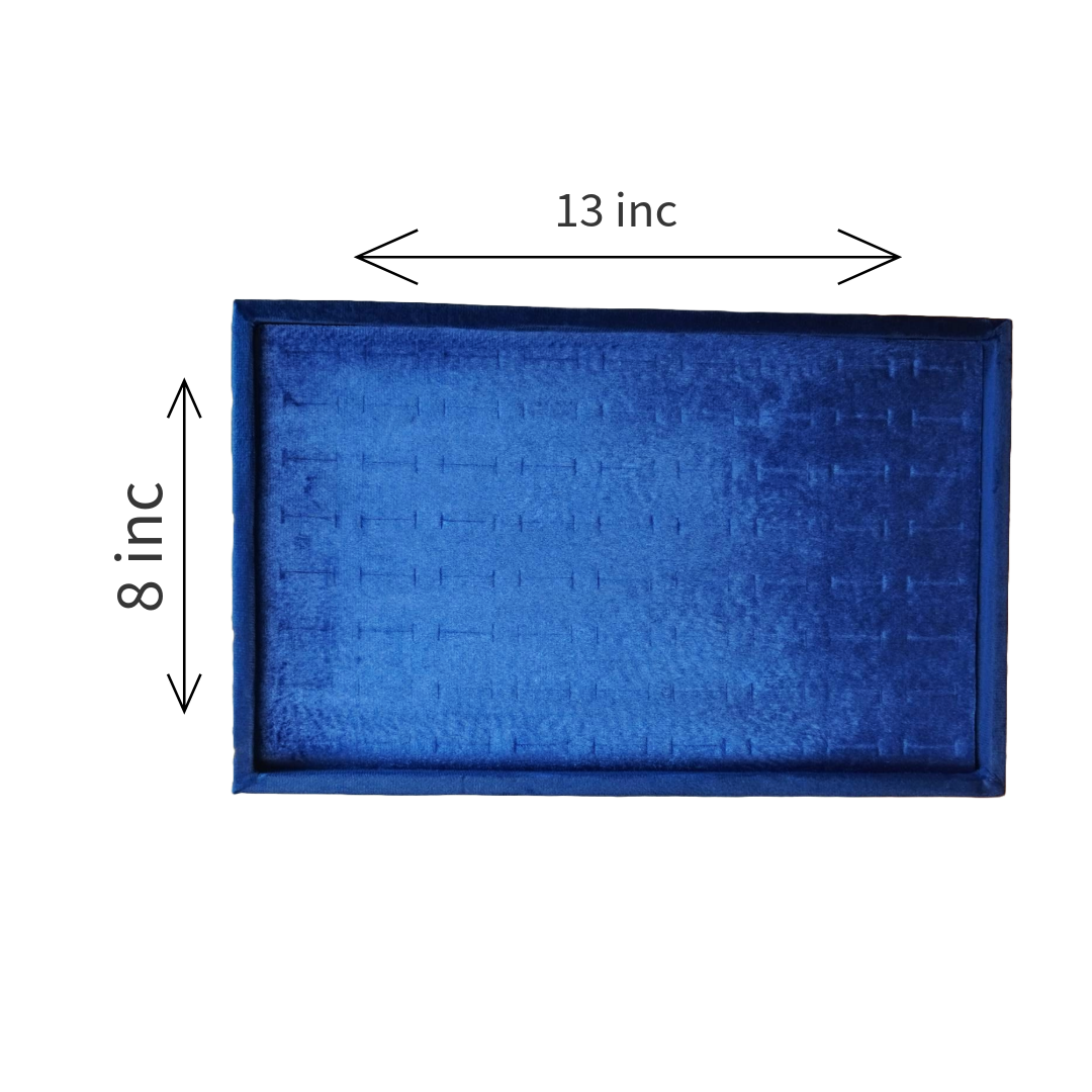 72 PIECES VELVET RING TRAYS