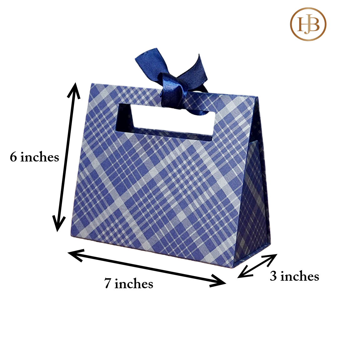 Ribbon Clutch Gift Box – Elegant Handbag-Style Packaging