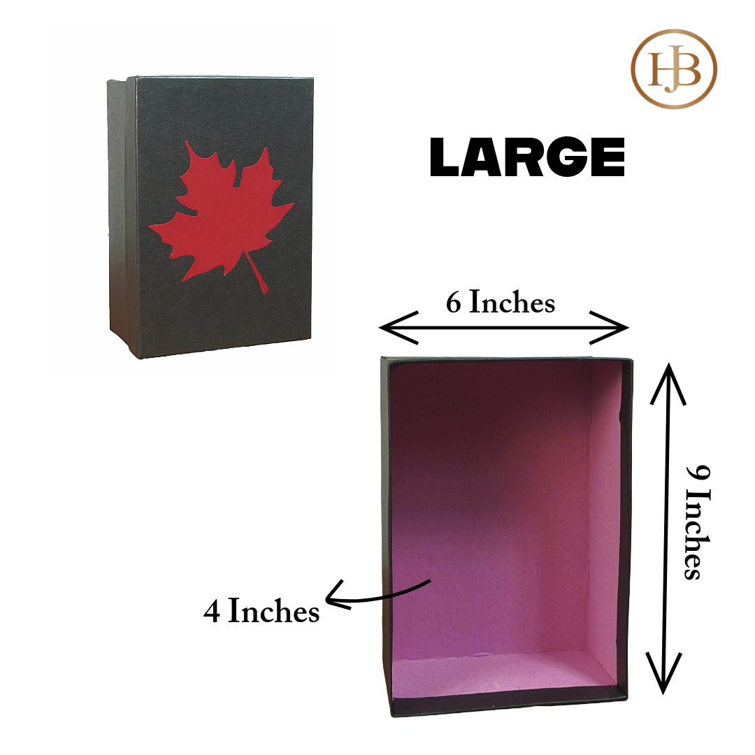 Top & Bottom Trio Boxes – 3-Piece Premium Leaf Gift Set