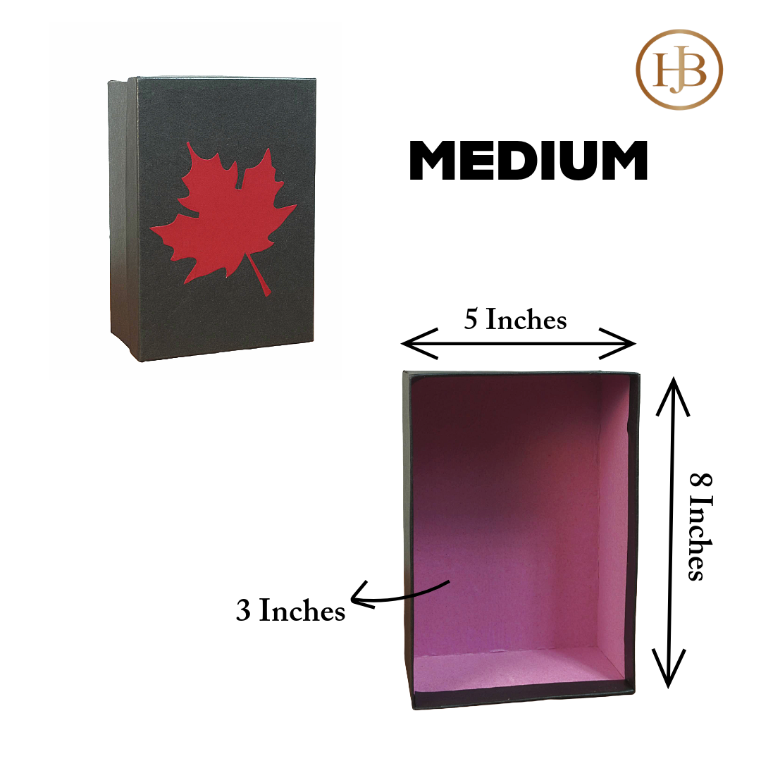 Top & Bottom Trio Boxes – 3-Piece Premium Leaf Gift Set