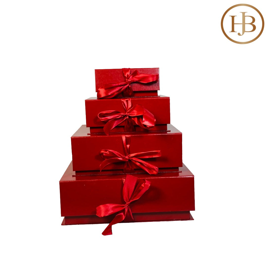 4 Pc Elegance Display Ribbon Gift Boxes