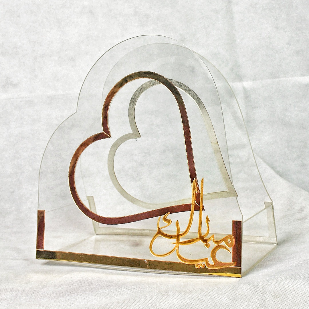 Beautiful Heart Shape Acrylic Boxes