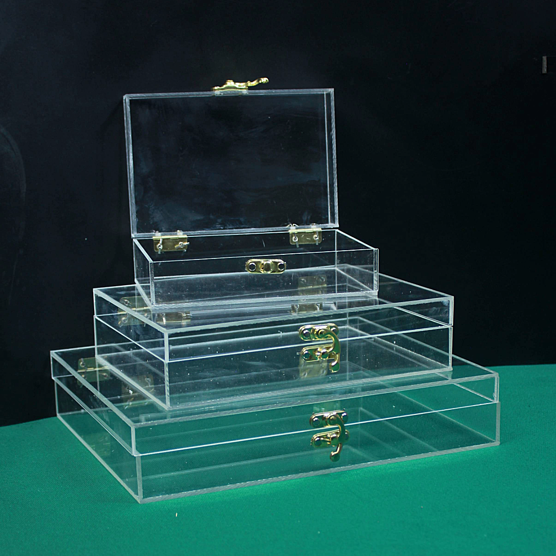 Booklet Acrylic Boxes with U Lock