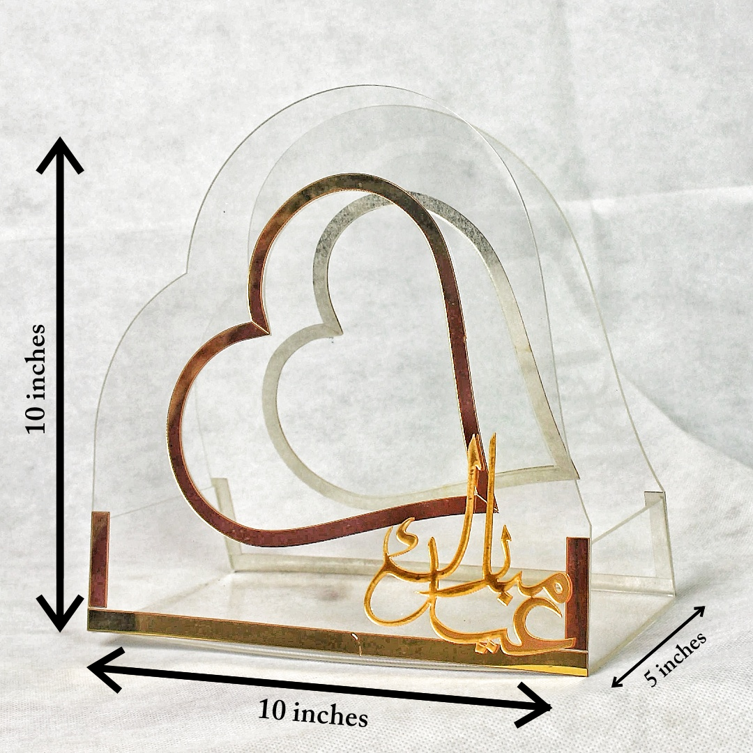 Beautiful Heart Shape Acrylic Boxes