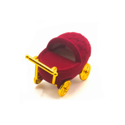 New Born Baby Velvet Trolley Ring Box
