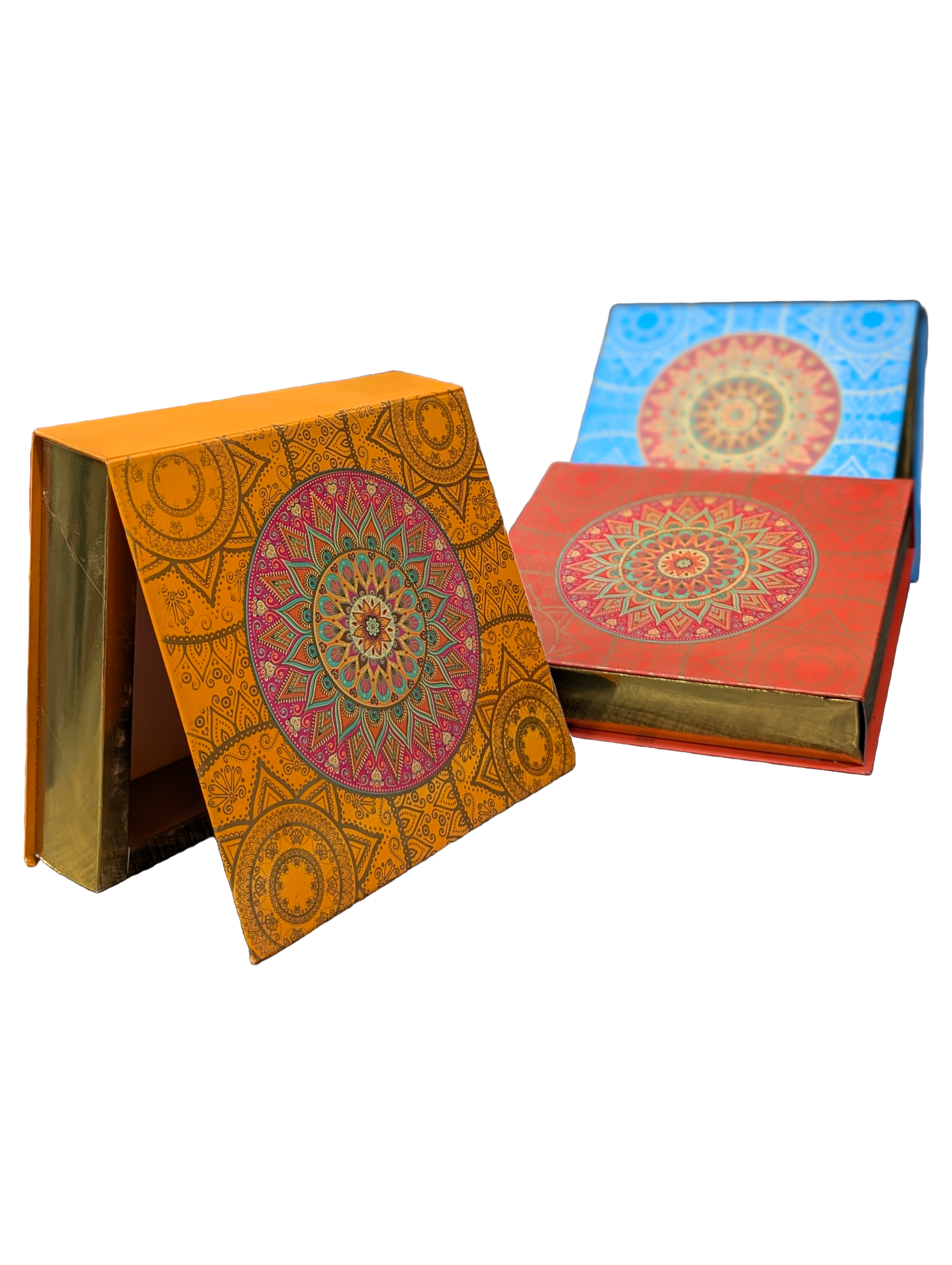 Cardboard Booklet Gift Box with Geometrical Design