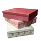 Top Bottom Cardboard Gift Box with Flower Design