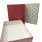 Top Bottom Cardboard Gift Box with Flower Design
