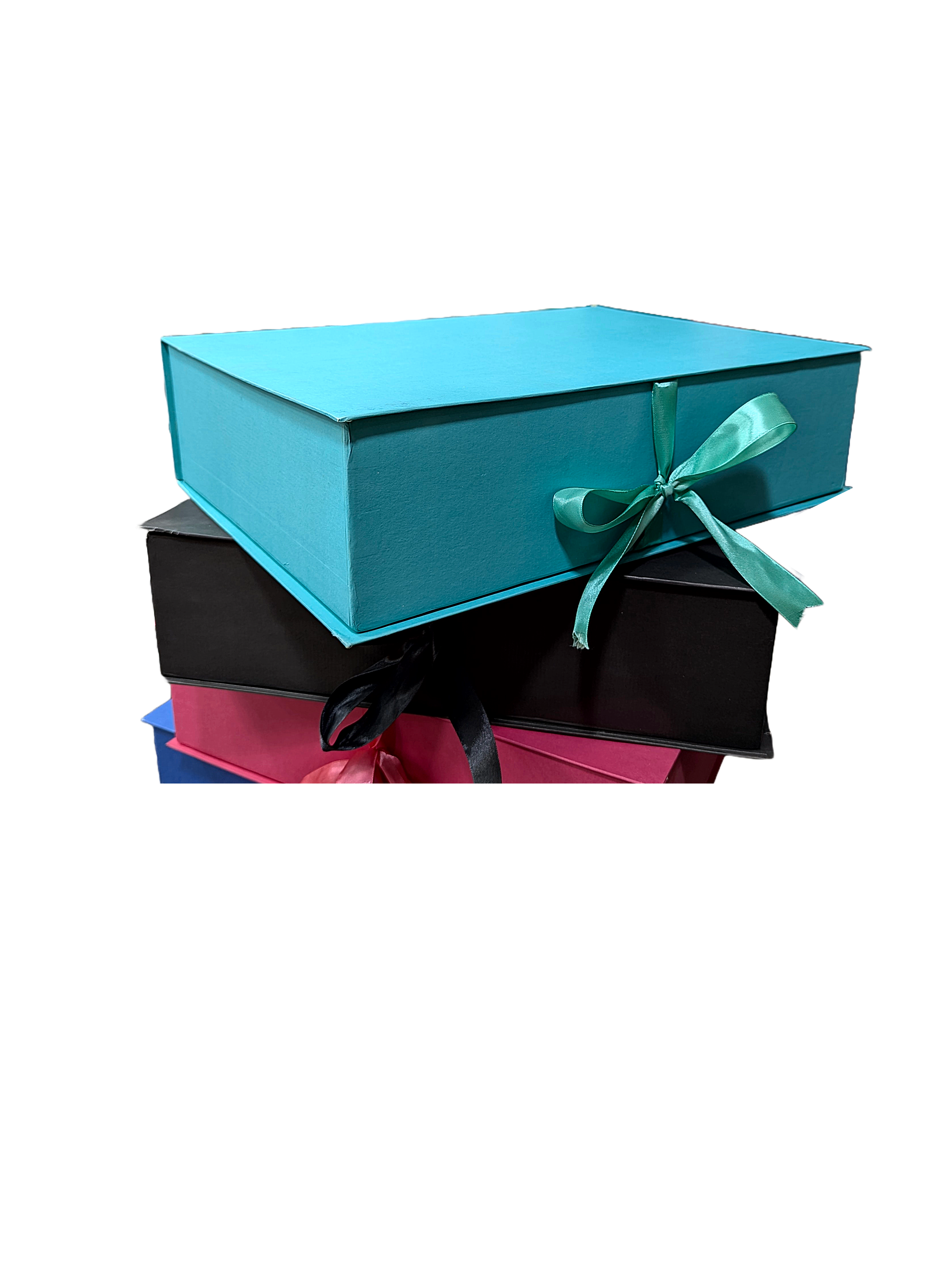 Colorful Cardboard Booklet Ribbon Boxes