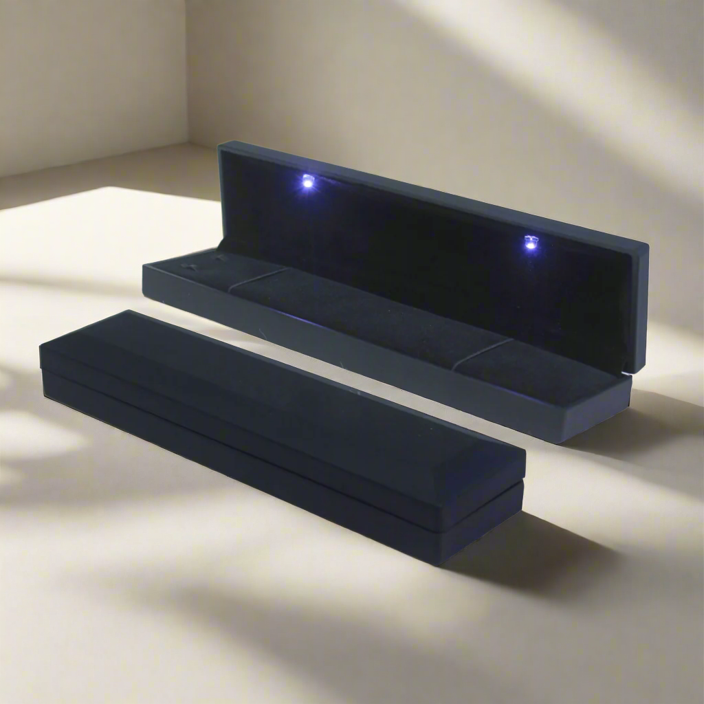 Matte Black Chain Box with LED