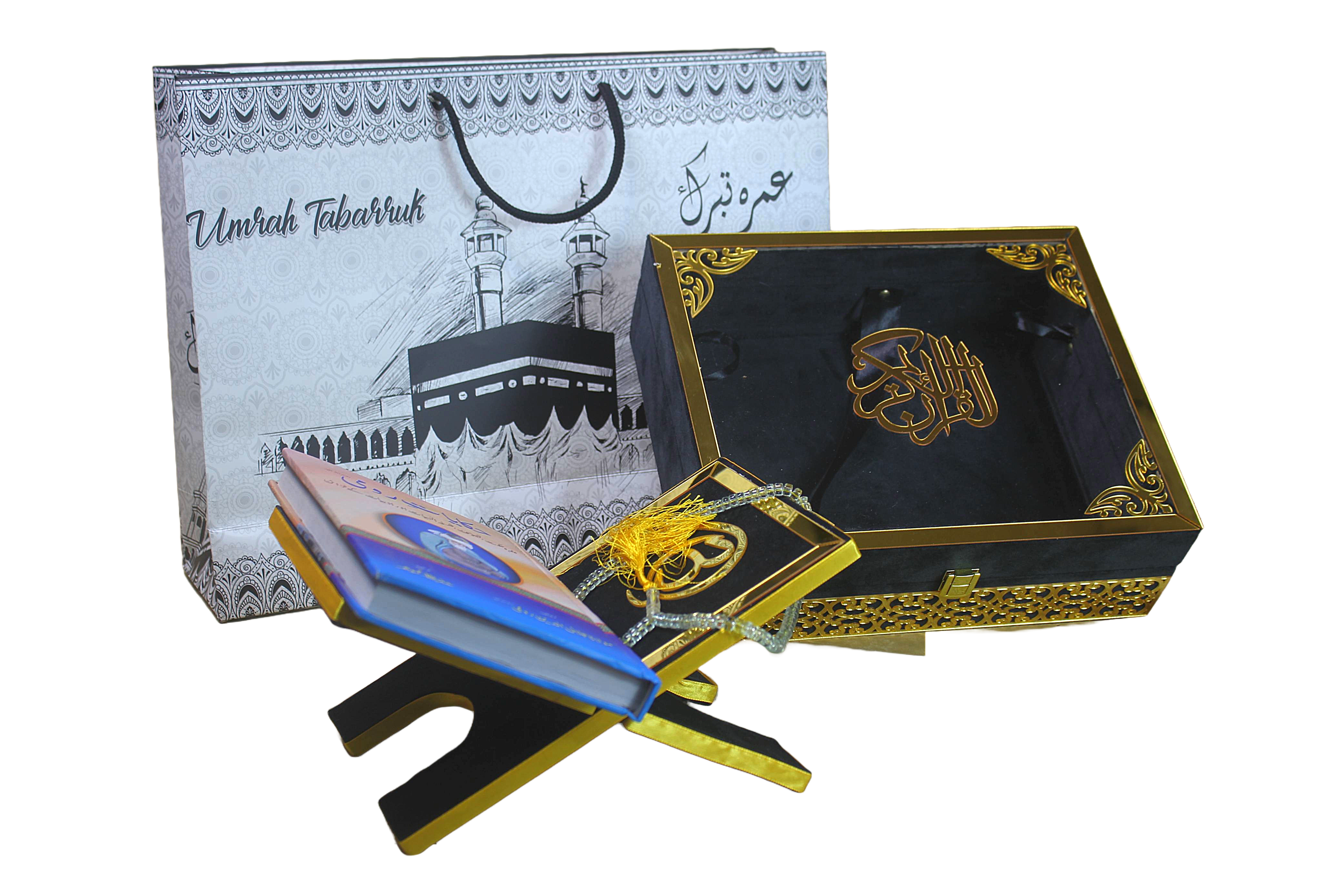 Premium Quality Glass Quran Box with Quran Rehal Ramzan Gift Box (Box only)