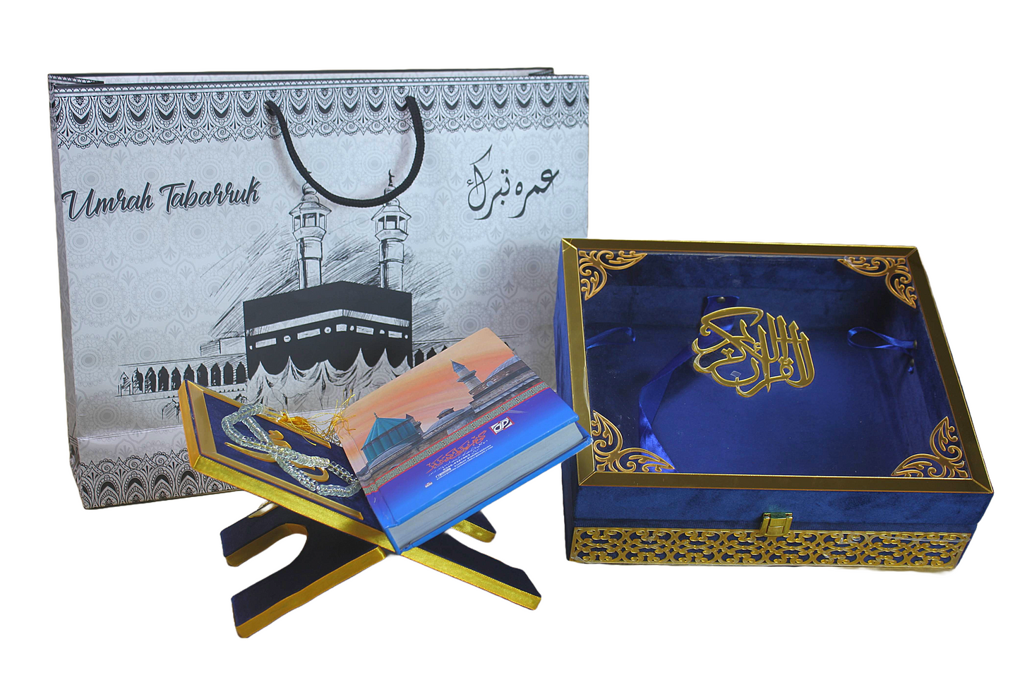 Premium Quality Glass Quran Box with Quran Rehal Ramzan Gift Box (Box only)