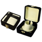 Leather & Velvet Black Flower Jewelry Boxes