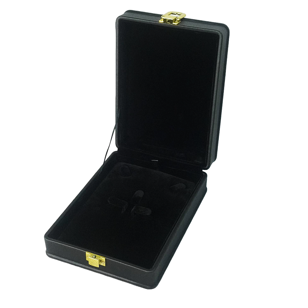 Black Leather (Black Interior) Jewelry Boxes