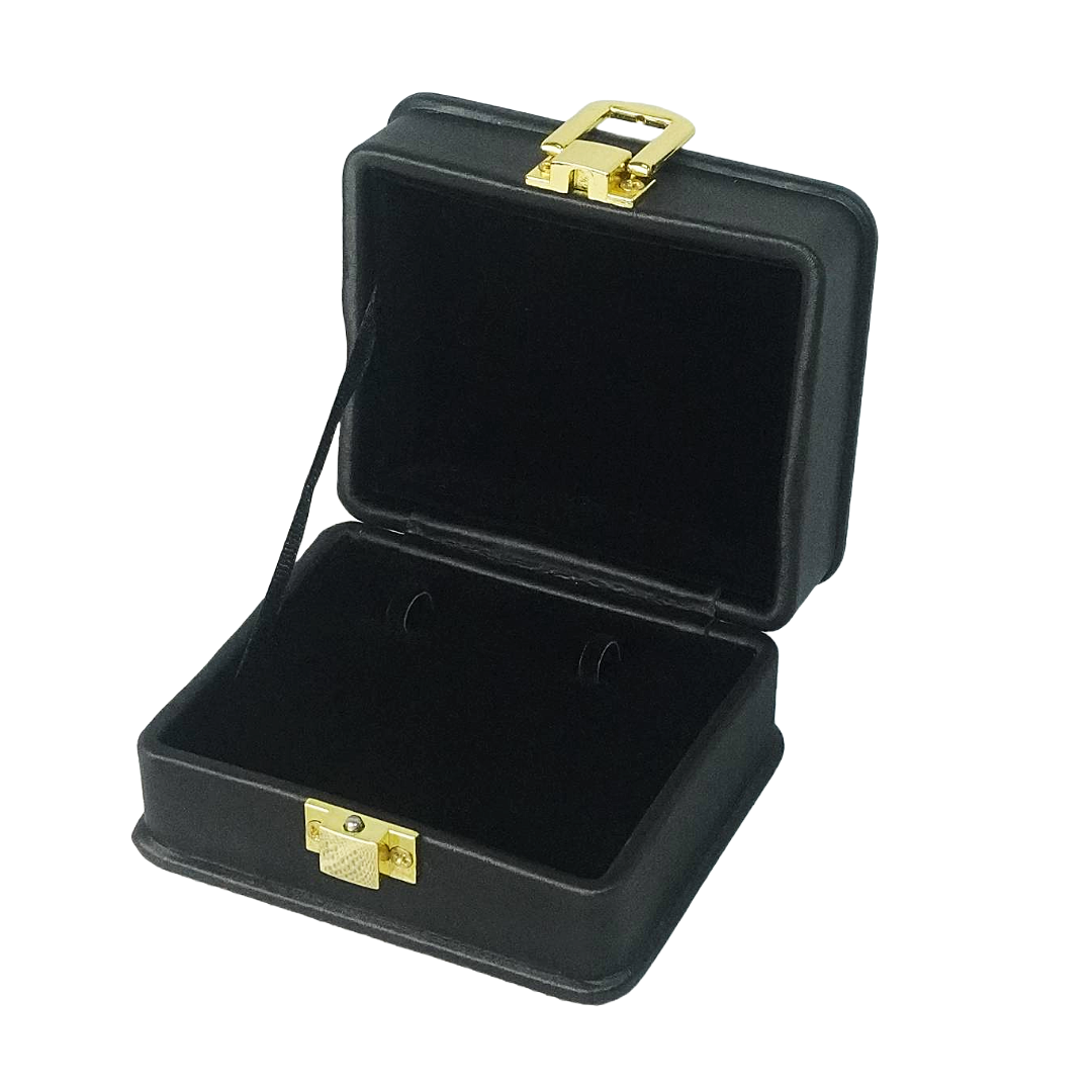 Black Leather (Black Interior) Jewelry Boxes