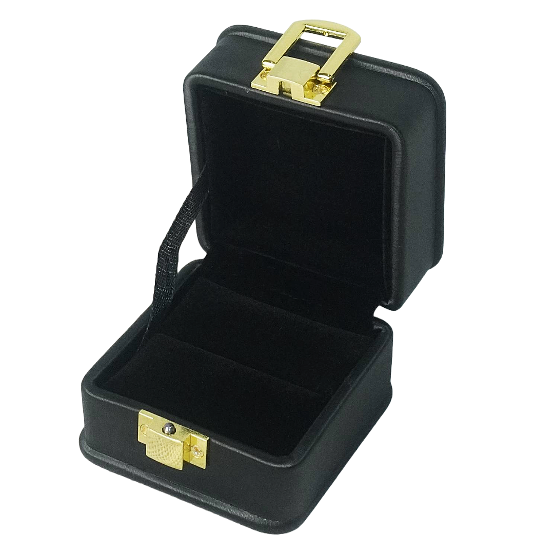 Black Leather (Black Interior) Jewelry Boxes