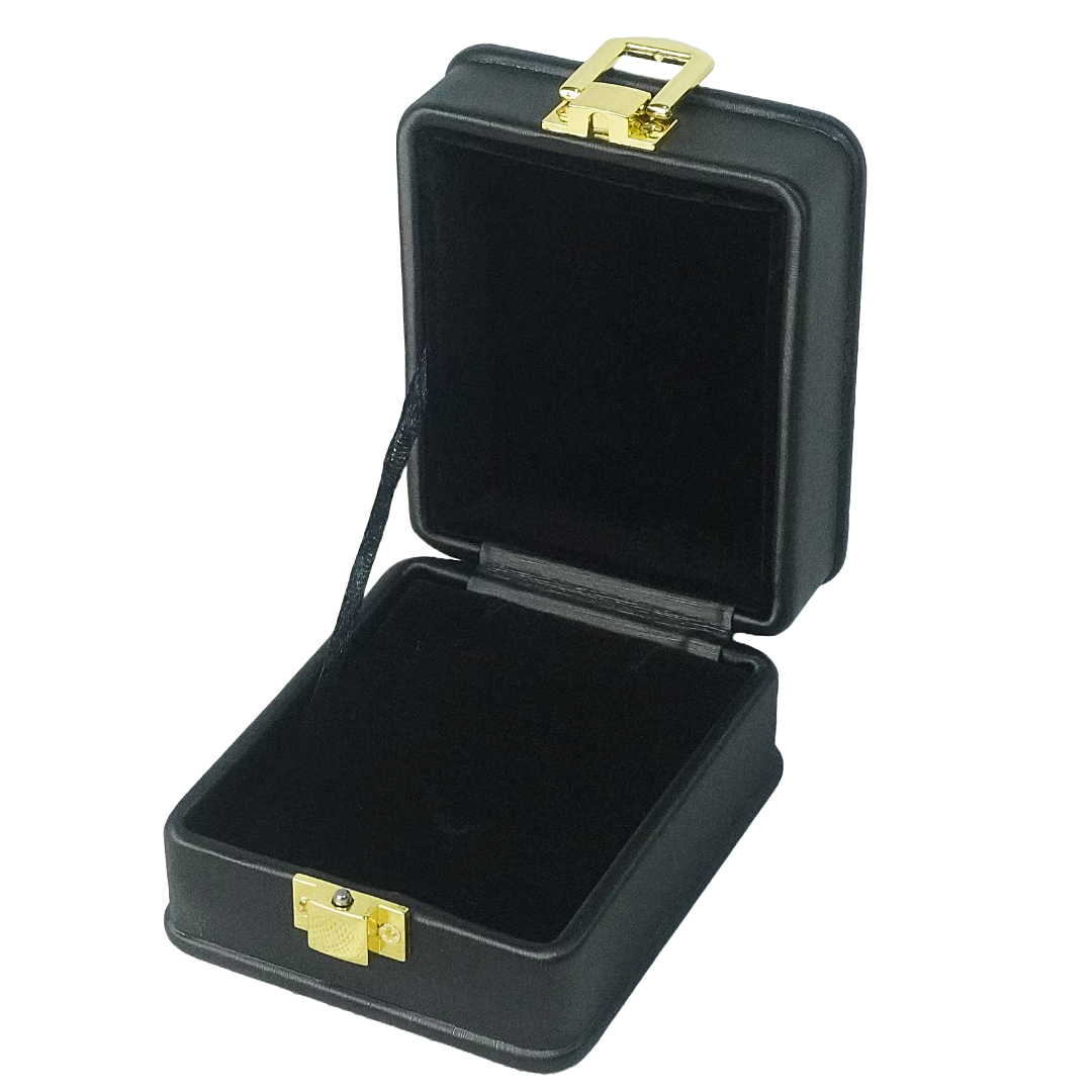 Black Leather (Black Interior) Jewelry Boxes