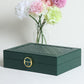Luxury Velvet Travel Jewelry Box Organizer Storage With Jewelry Case