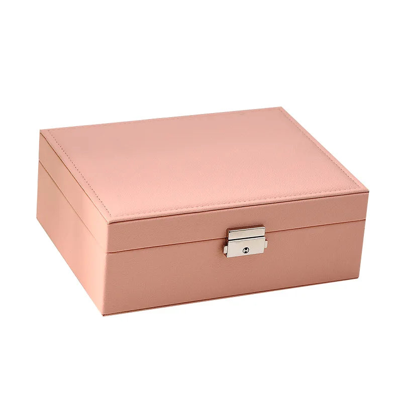 Premier Double Layer Storage Box Leather Jewelry Box