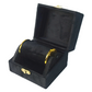 Gold Box Black Velvet Jewelry Boxes