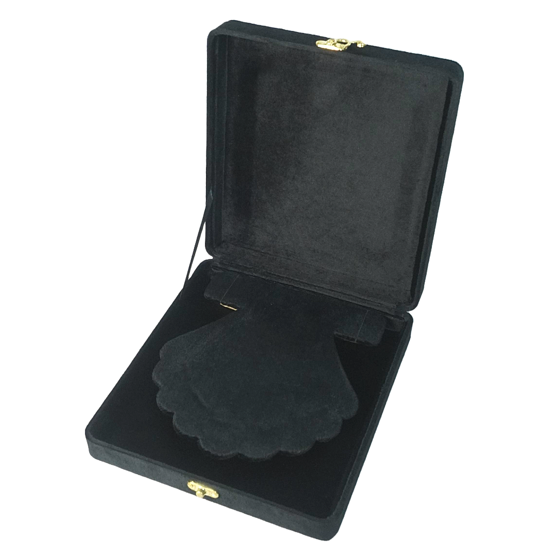 Gold Box Black Velvet Jewelry Boxes