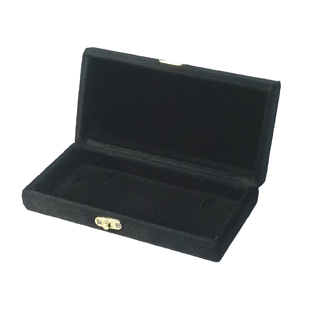 Gold Box Black Velvet Jewelry Boxes