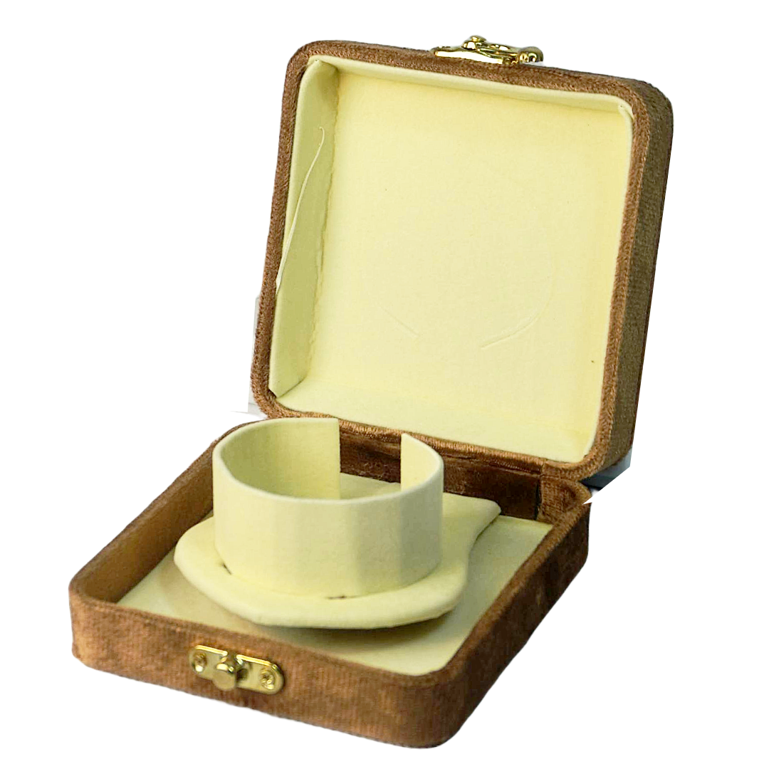 Gold Box Brown Velvet Jewelry Boxes