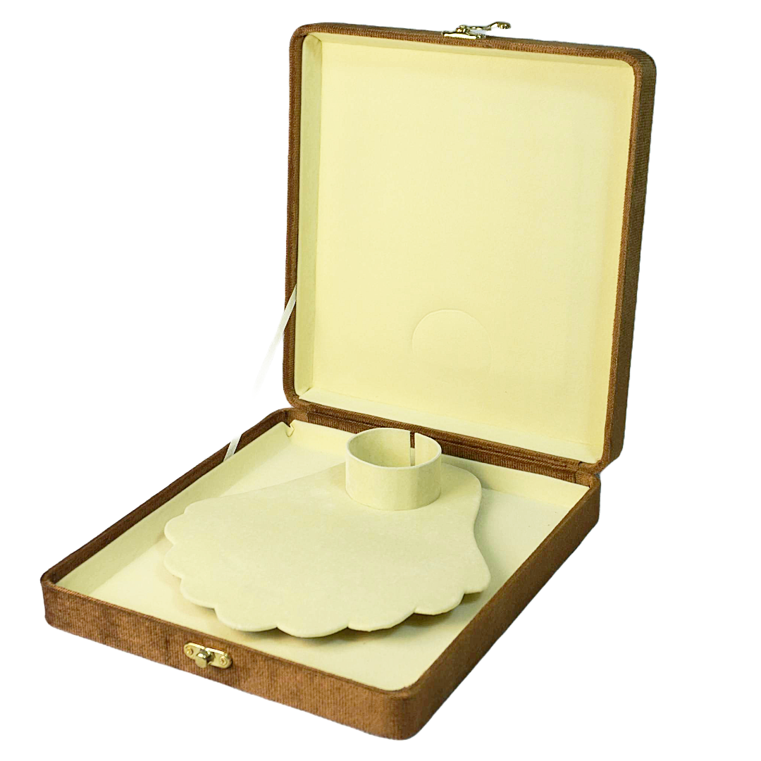 Gold Box Brown Velvet Jewelry Boxes