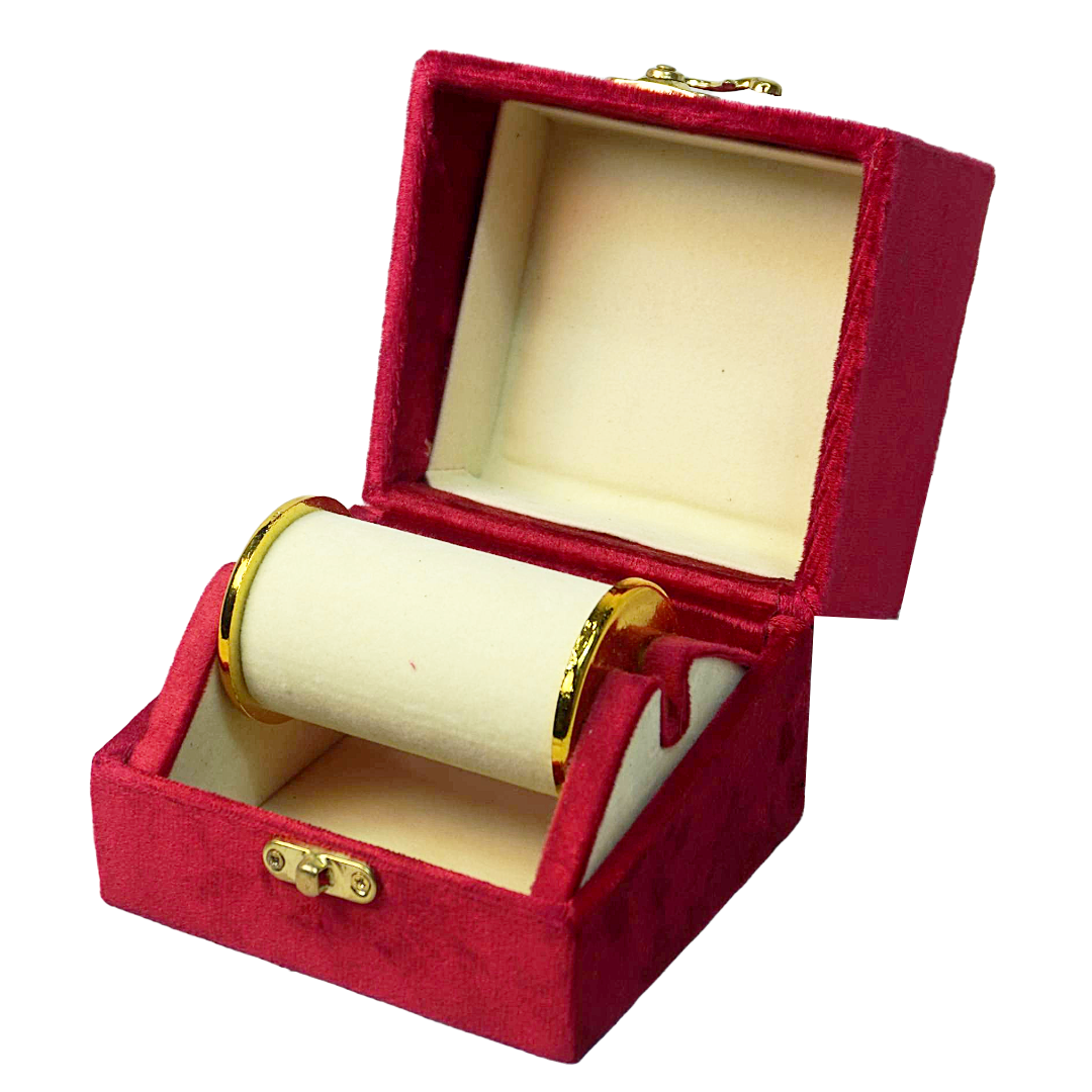 Gold Box Red Velvet Jewelry Boxes