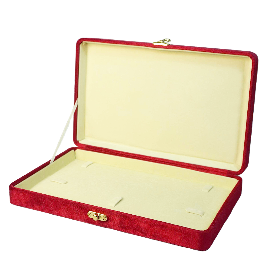 Gold Box Red Velvet Jewelry Boxes