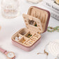 Lattice Velvet Jewelry Box for Storage Display Case Jewelry Organizer