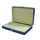 Gold Box Blue Velvet Jewelry Boxes