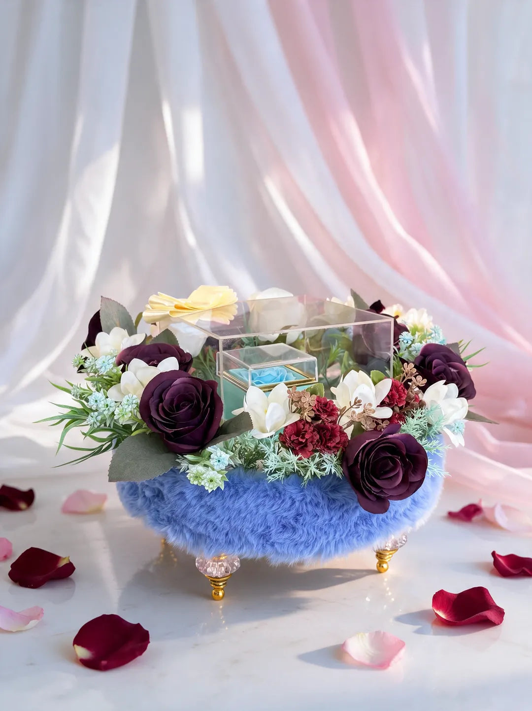 Preserved Rose Proposal Pedestal