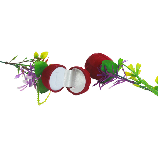 Forever Bloom – Rose Shaped Ring Box